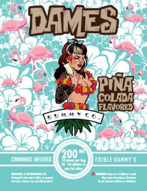 Buy Dames Gummy Co Pina Colada 200mg Online in Vancouver