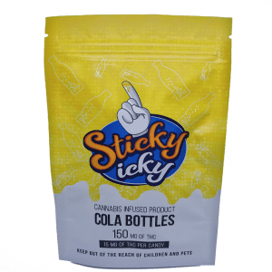 Buy Sticky Icky Sour Cola Bottles 150mg THC Online