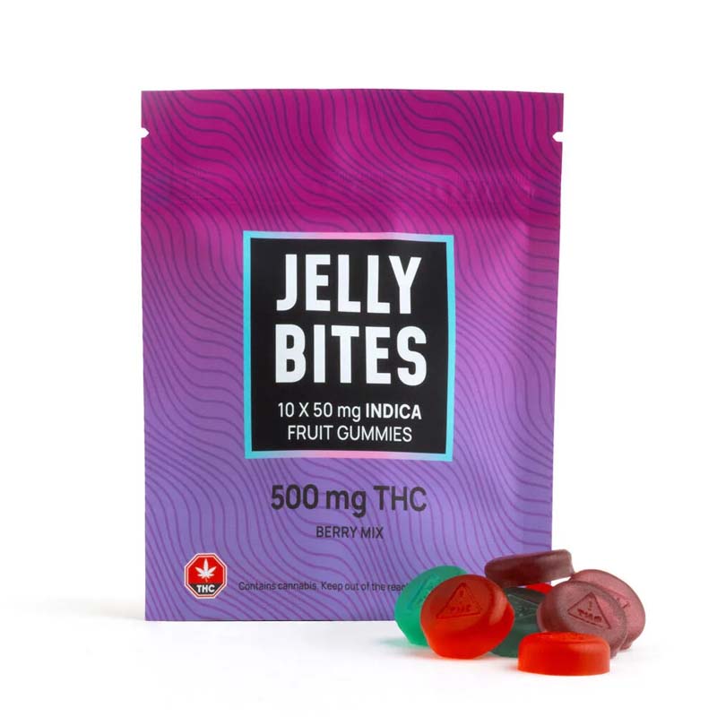 Jelly Bites Berry Mix 500mg (Indica) - Gastown Medicinal
